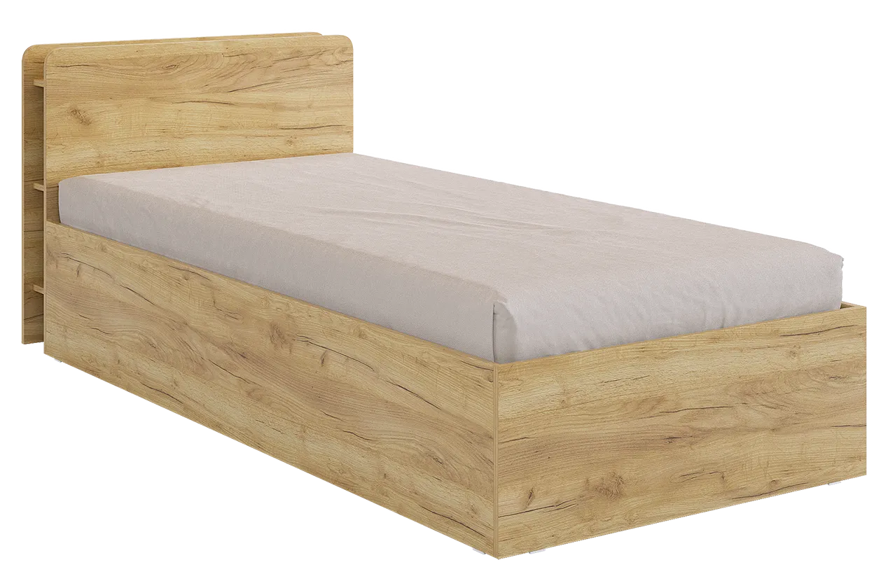 Кровать с основанием "Юниор" 90х200 см (дуб крафт золотой)