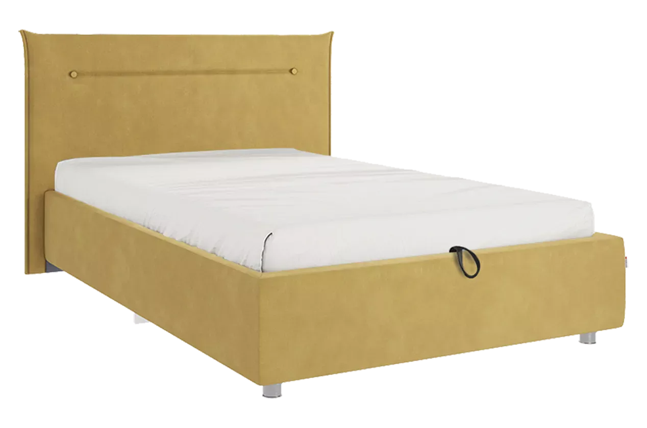 Кровать с подъемным механизмом Альба 120х200 см (медовый (велюр))