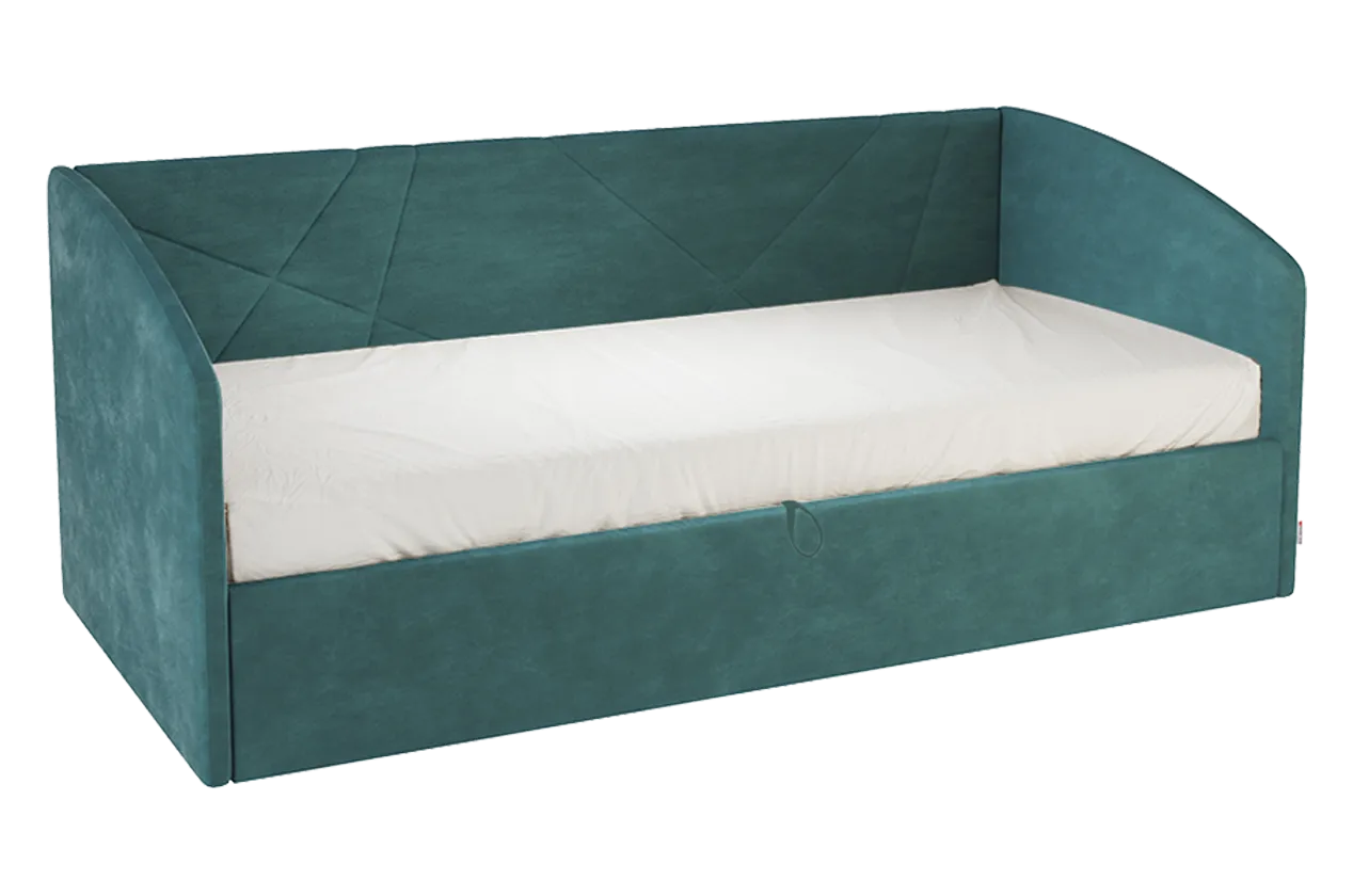 Кровать с подъемным механизмом Квест (Софа) 90х200 см (сосна (велюр))