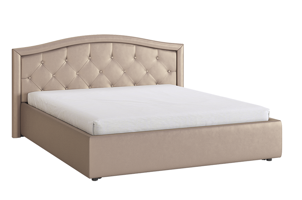 Кровать с основанием Верона 160х200 см (бронза (экокожа))