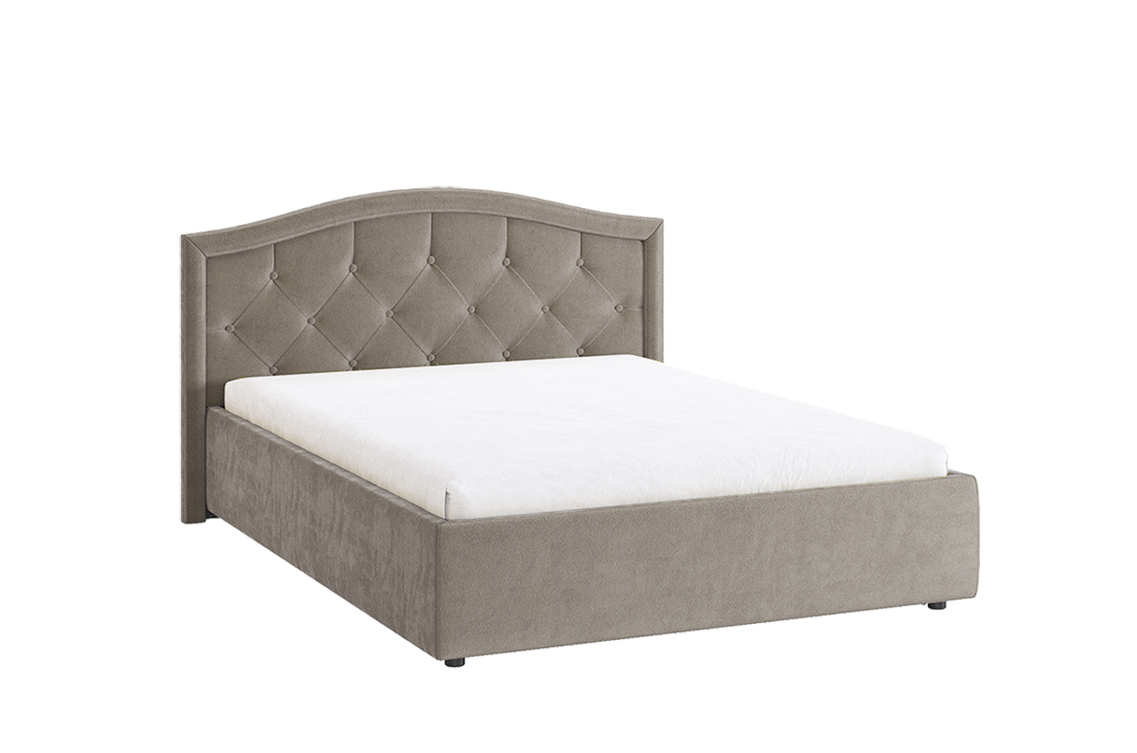 Кровать с основанием Верона 2 140х200 см (латте (велюр))