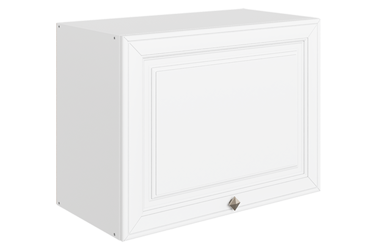 Мишель Шкаф навесной L800 Н450 (1 дв. гл. гориз.) (эмаль) (белый/белый)