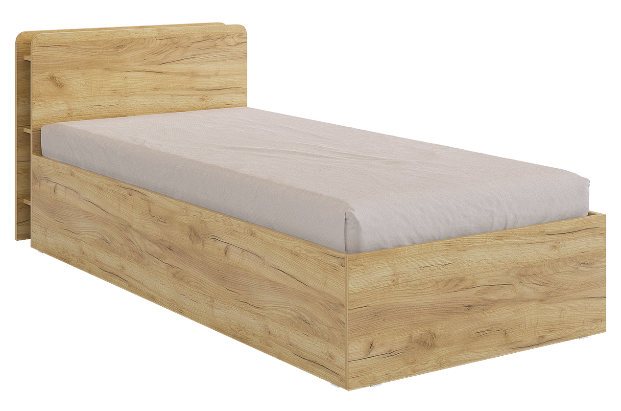 Кровать с основанием "Юниор" 90х200 см (дуб крафт золотой)