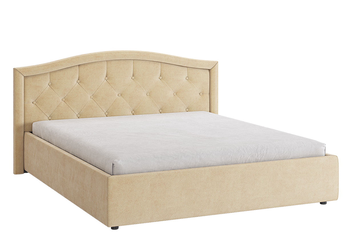 Кровать с основанием Верона 2 160х200 см (карамель (велюр))