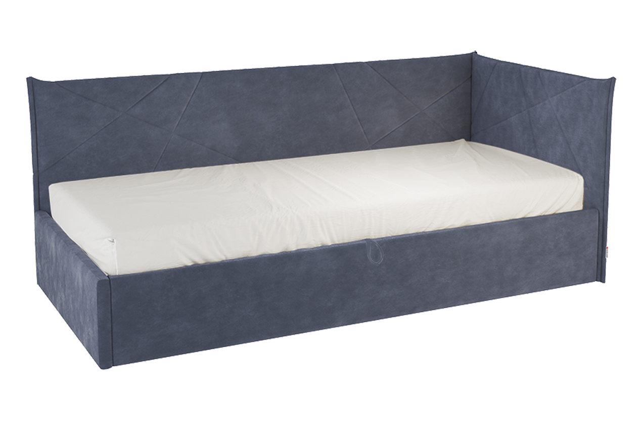 Кровать с подъемным механизмом Квест (Тахта) 90х200 см (топаз (велюр))