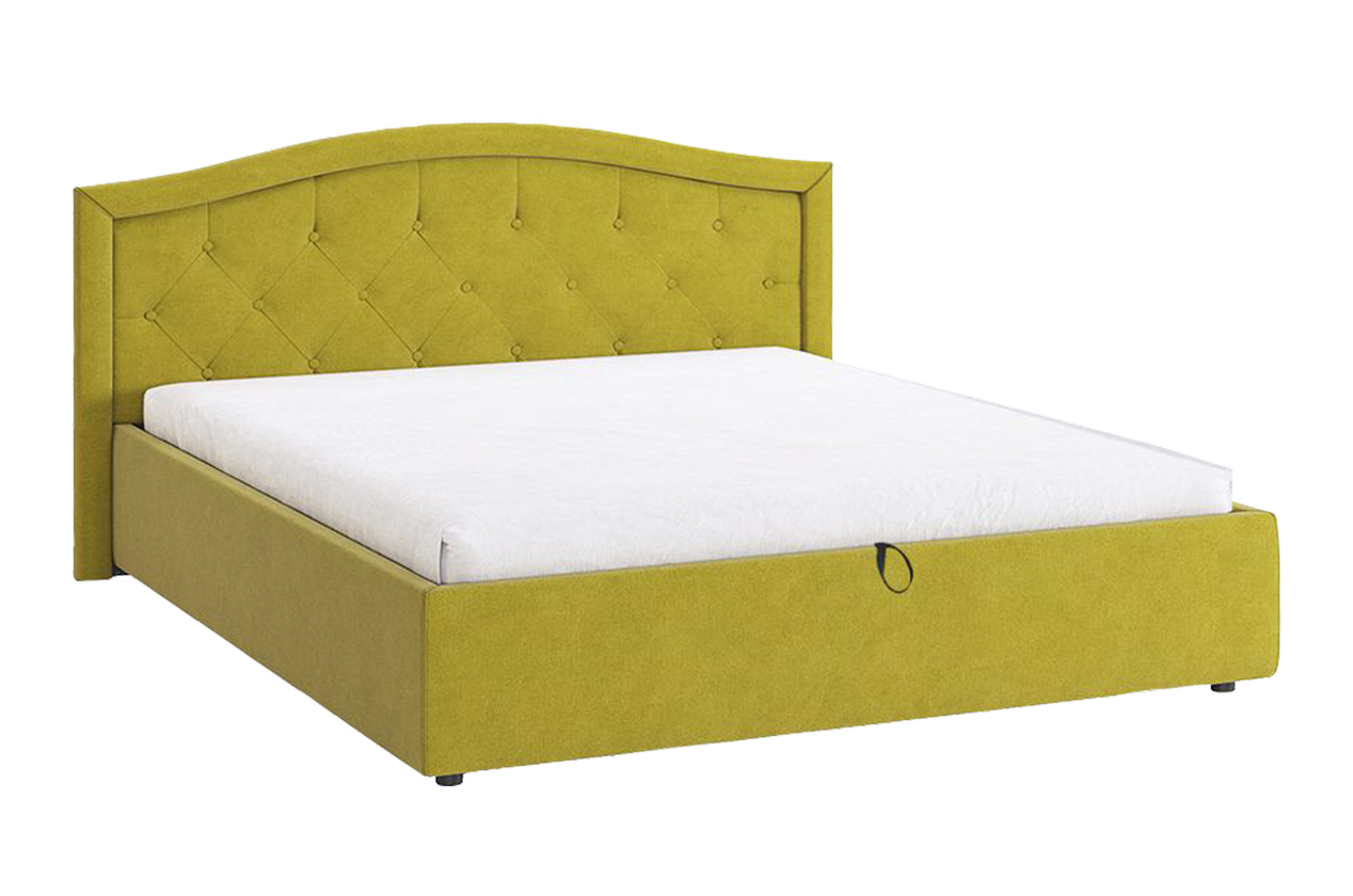 Кровать с подъемным механизмом Верона 2 160х200 см (янтарь (велюр))