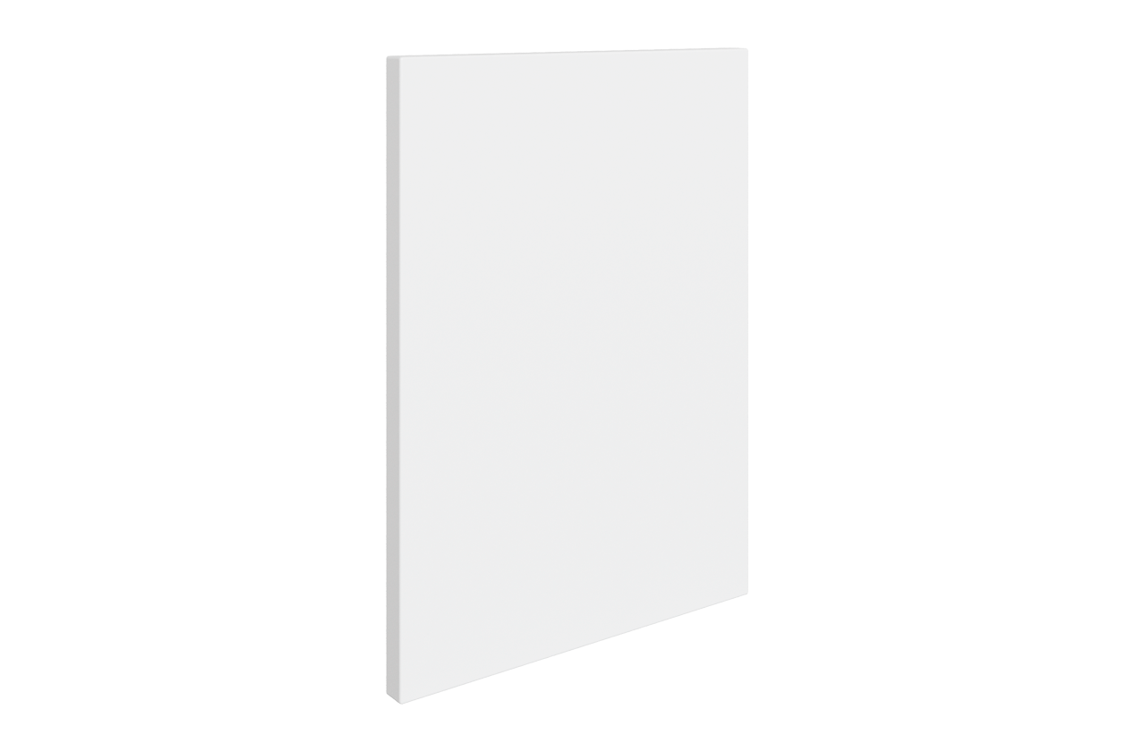 Панель (Декор) L264 H360 Шкаф торцевой антресоль (эмаль) (белый)