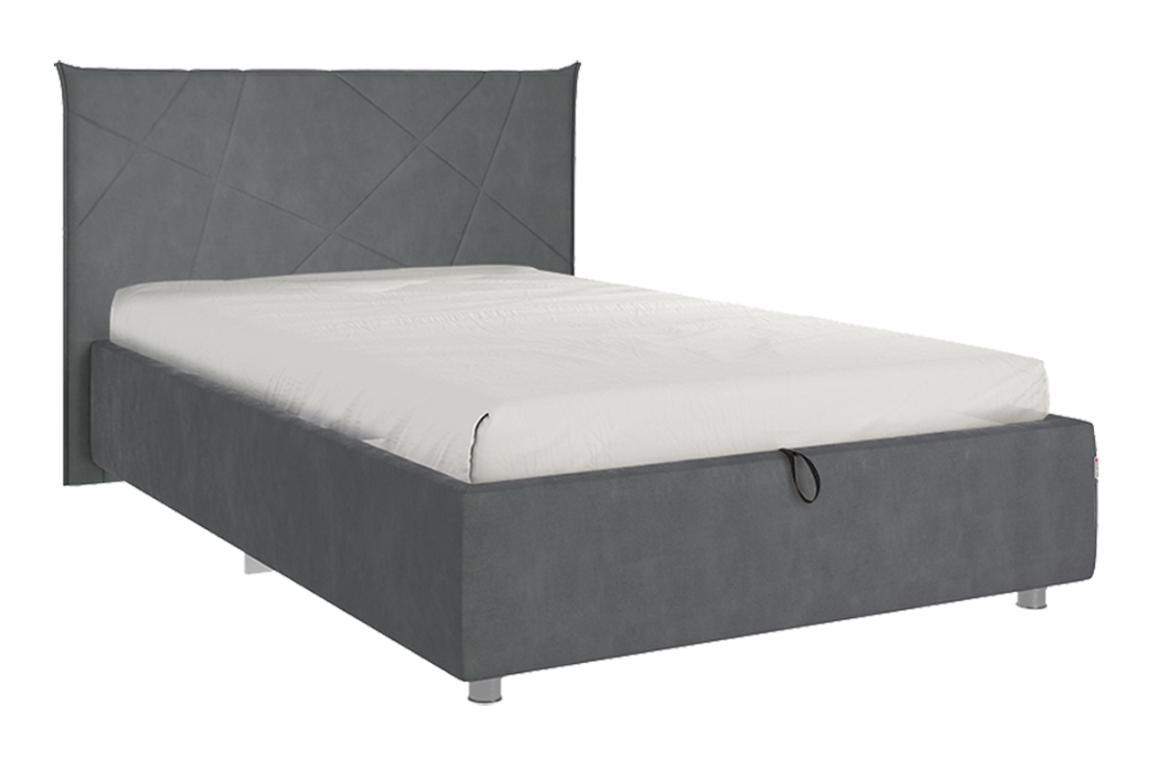 Кровать с подъемным механизмом Бест 120х200 см (графит (велюр))