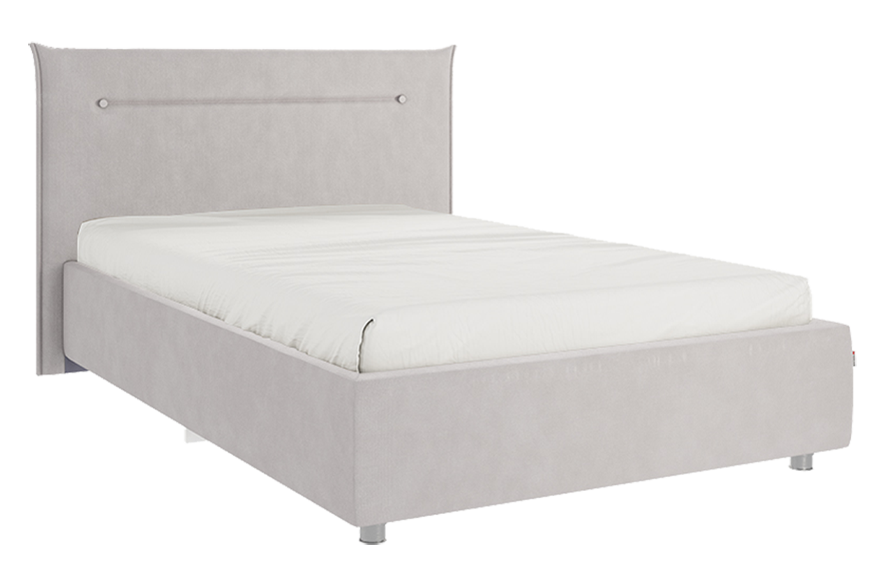 Кровать с основанием Альба 120х200 см (галька (велюр))