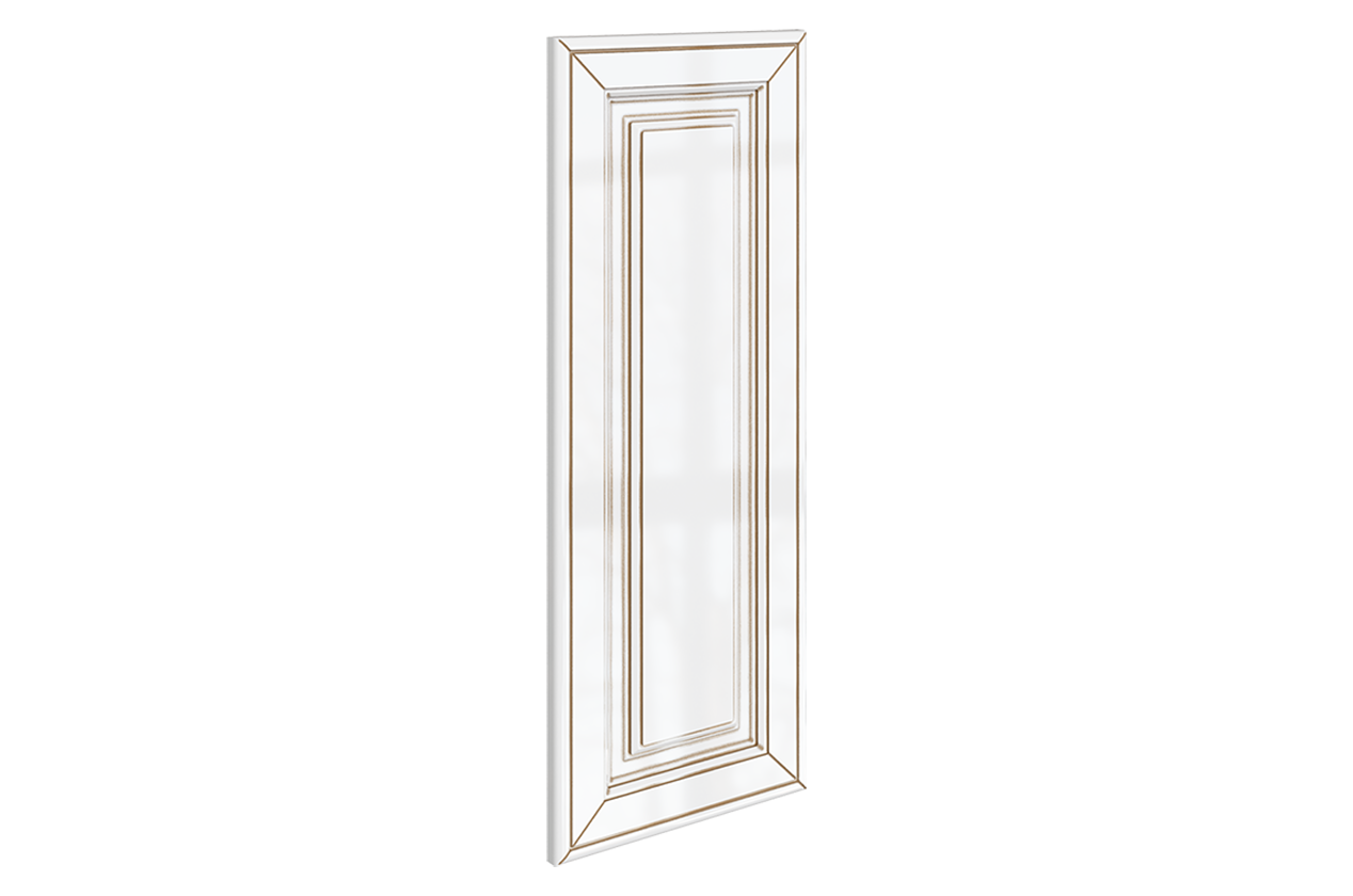 Атланта Дверь (Декор) L270 конц.45 Шкаф рабочий (эмаль) (белый глянец патина золото)