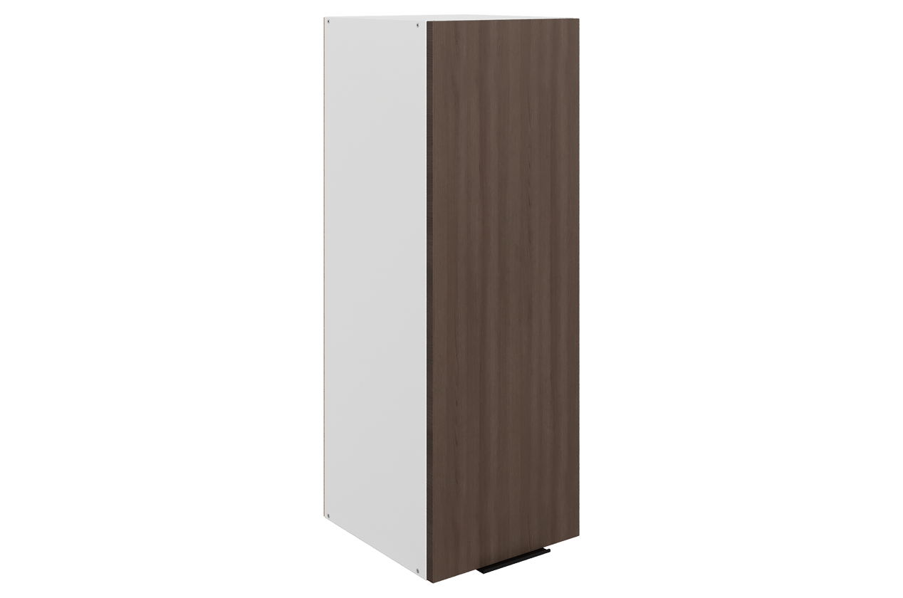 Стоун Шкаф навесной L300 Н900 (1 дв. гл.) (белый/фундук матовый)