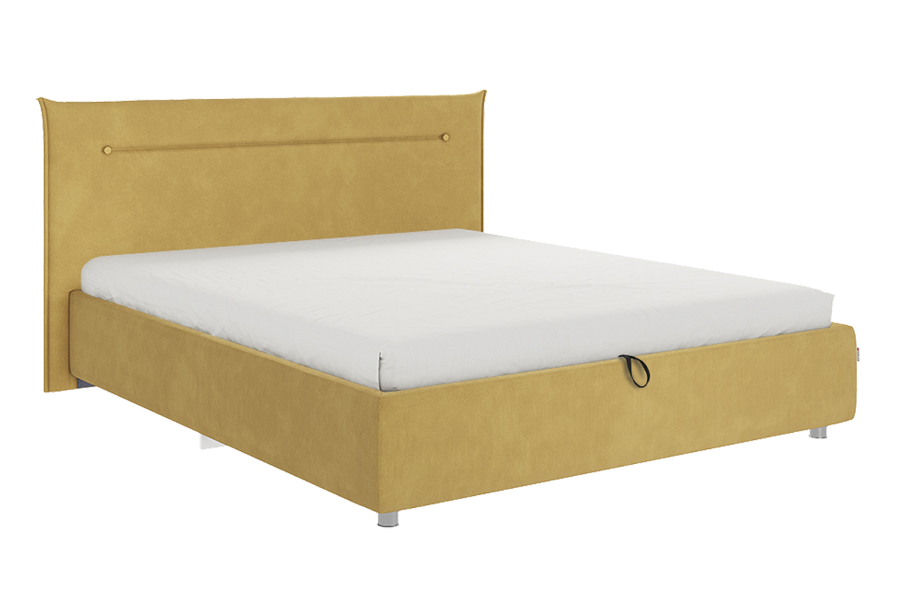 Кровать с подъемным механизмом Альба 160х200 см (медовый (велюр))