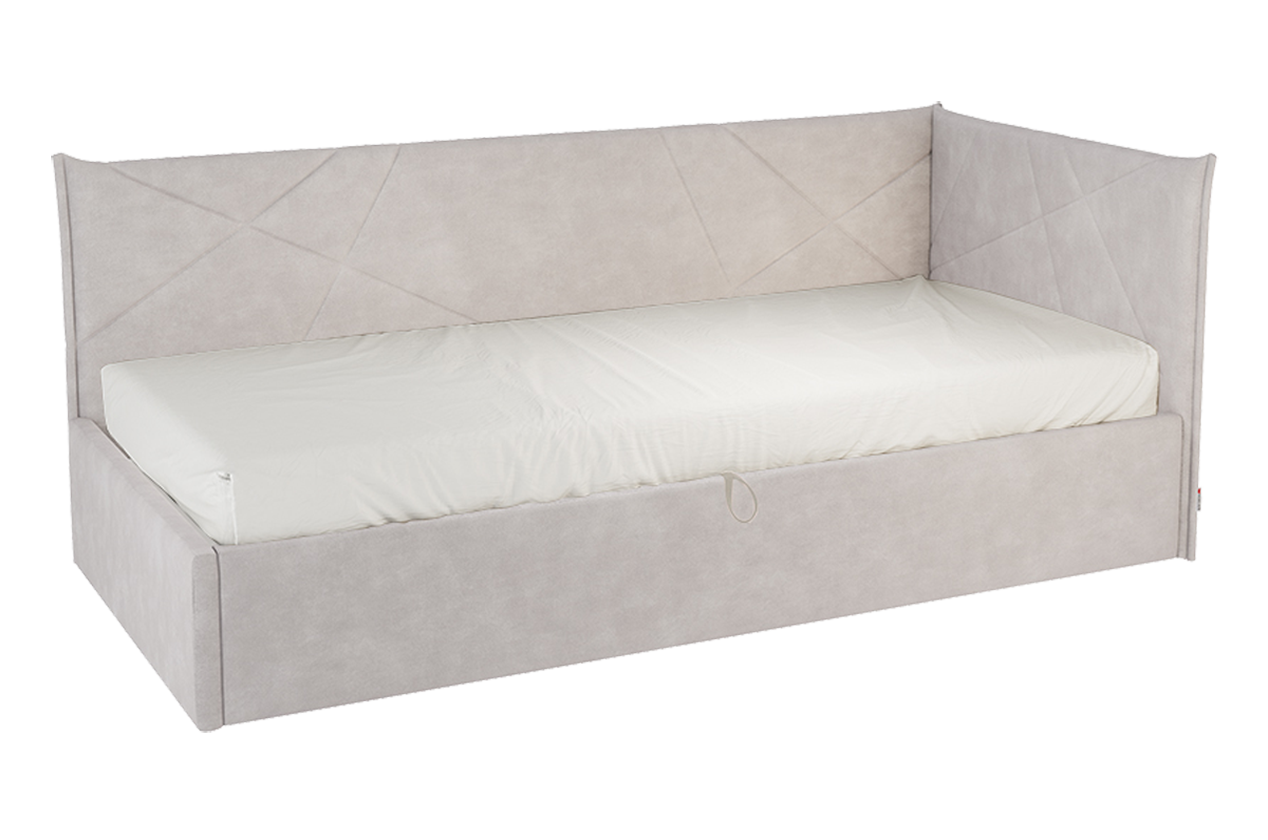 Кровать с подъемным механизмом Квест (Тахта) 90х200 см (галька (велюр))