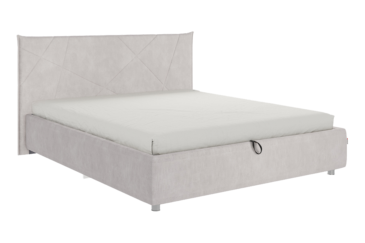 Кровать с подъемным механизмом Квест 160х200 см (галька (велюр))