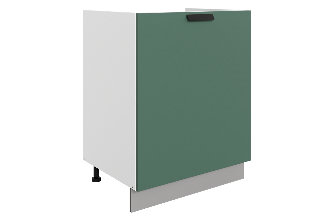Джаз Шкаф рабочий под мойку L600 (1 дв. гл.) (эмаль)