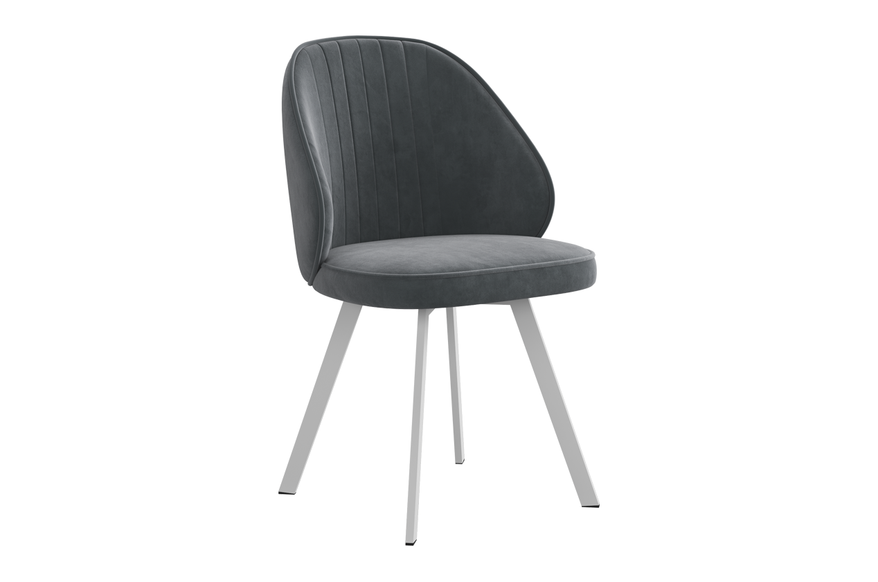 Стул Монарх Т2 (графит (велюр)/белый)