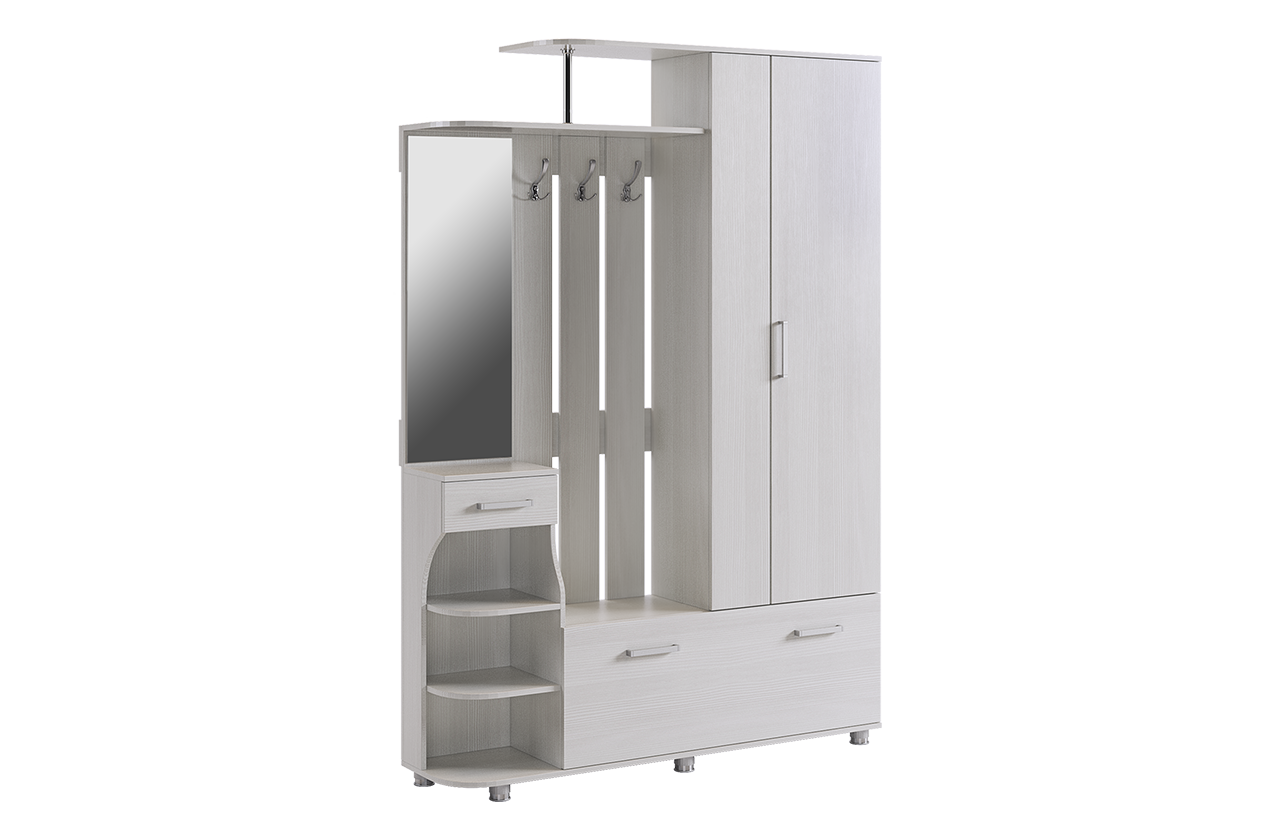 Прихожая Барселона-2 (белый рамух)