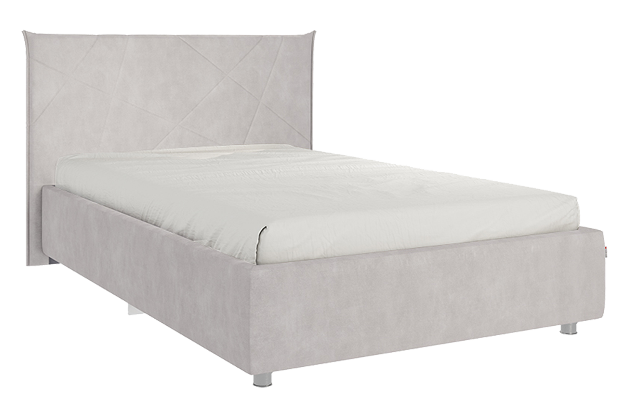 Кровать с основанием Квест 120х200 см (галька (велюр))