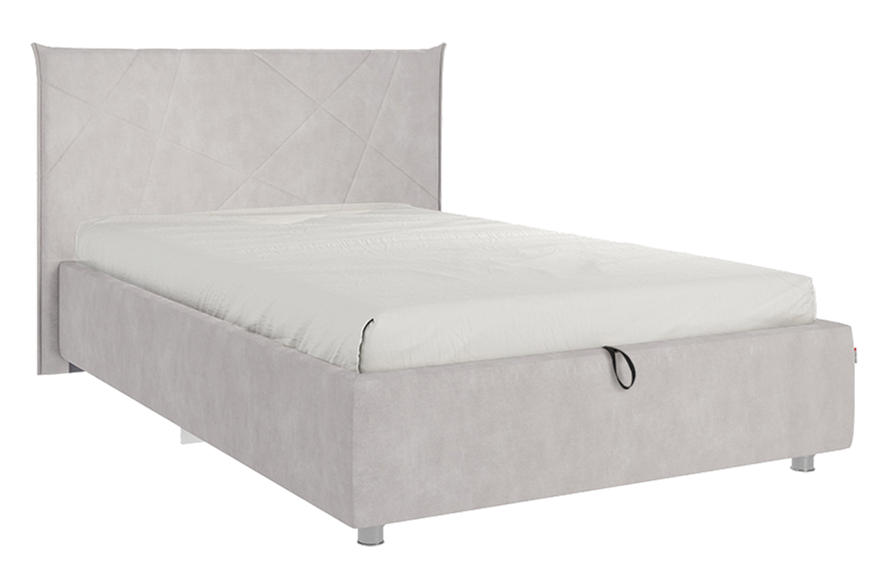 Кровать с подъемным механизмом Квест 120х200 см (галька (велюр))