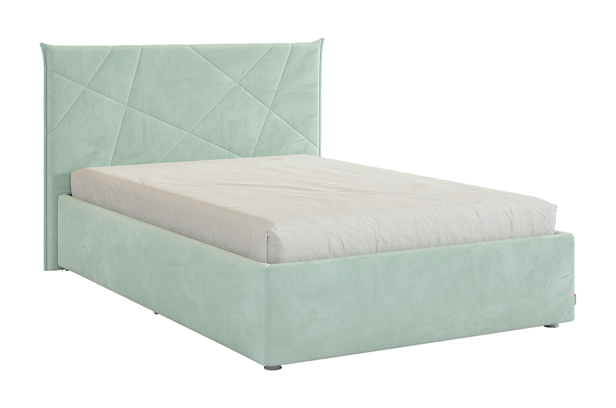Кровать с основанием Квест 120х200 см (мята (велюр))