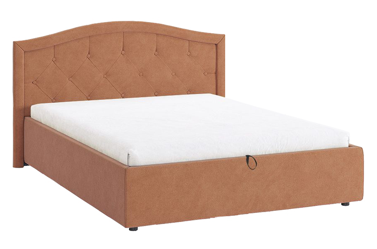 Кровать с подъемным механизмом Верона 2 140х200 см (персик (велюр))