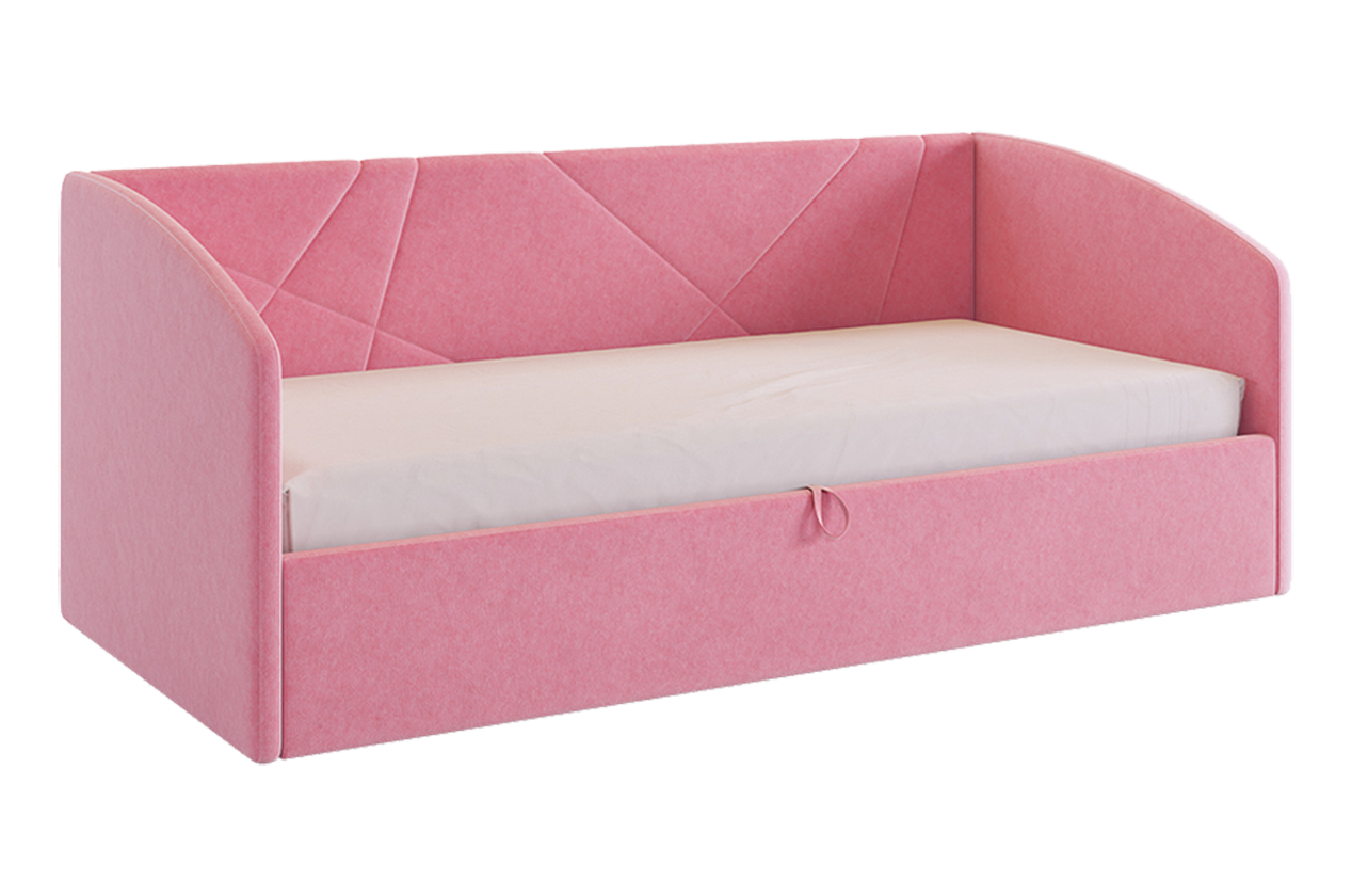 Кровать с подъемным механизмом Квест (Софа) 90х200 см (барби (велюр))
