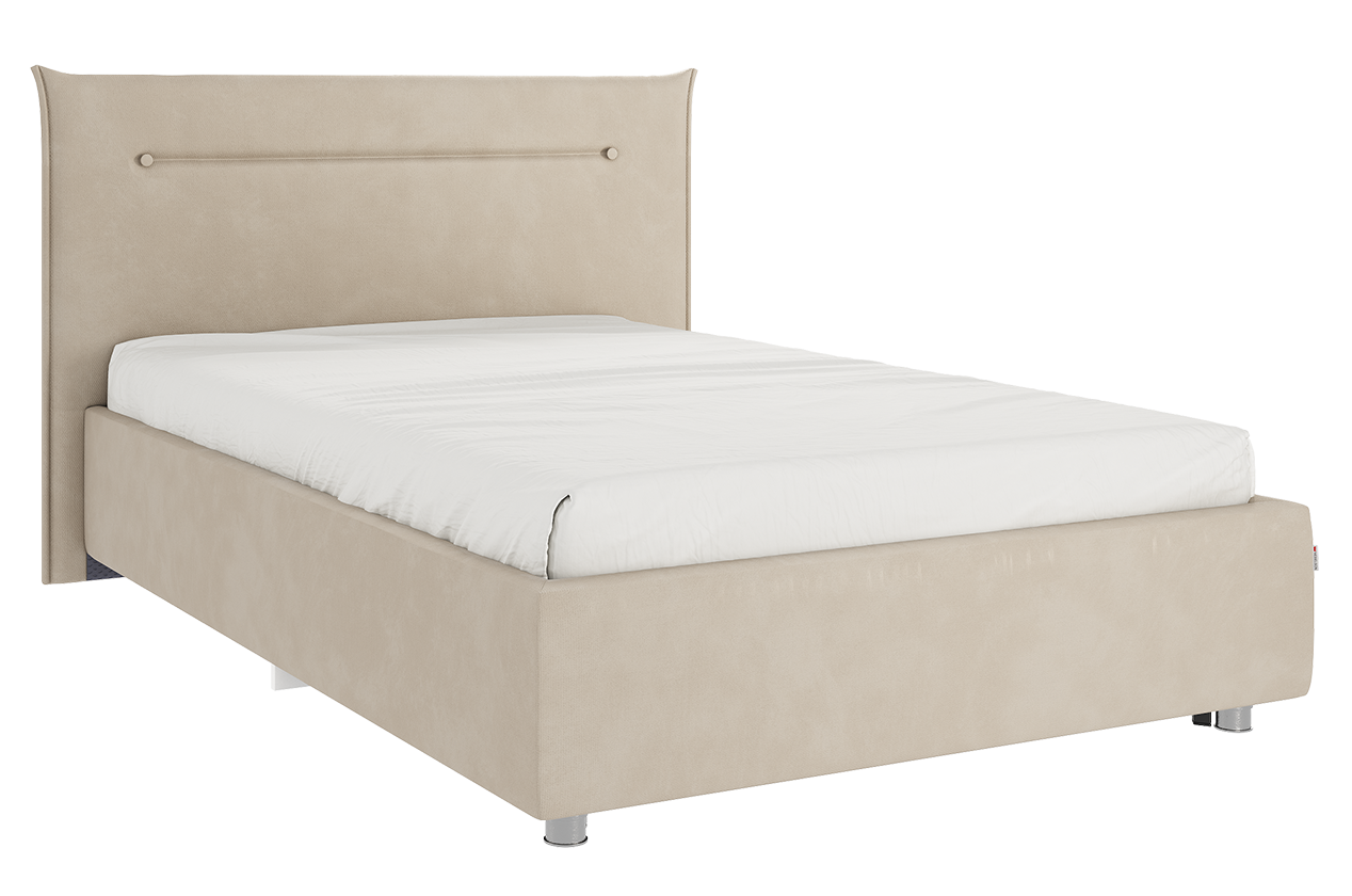 Кровать с основанием Альба 120х200 см (капучино (велюр))