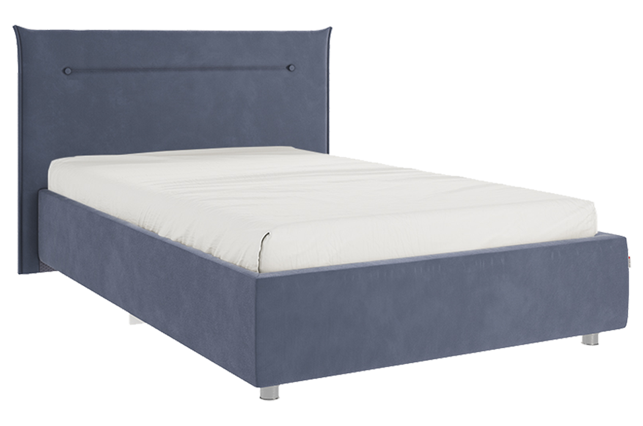 Кровать с основанием Альба 120х200 см (топаз (велюр))