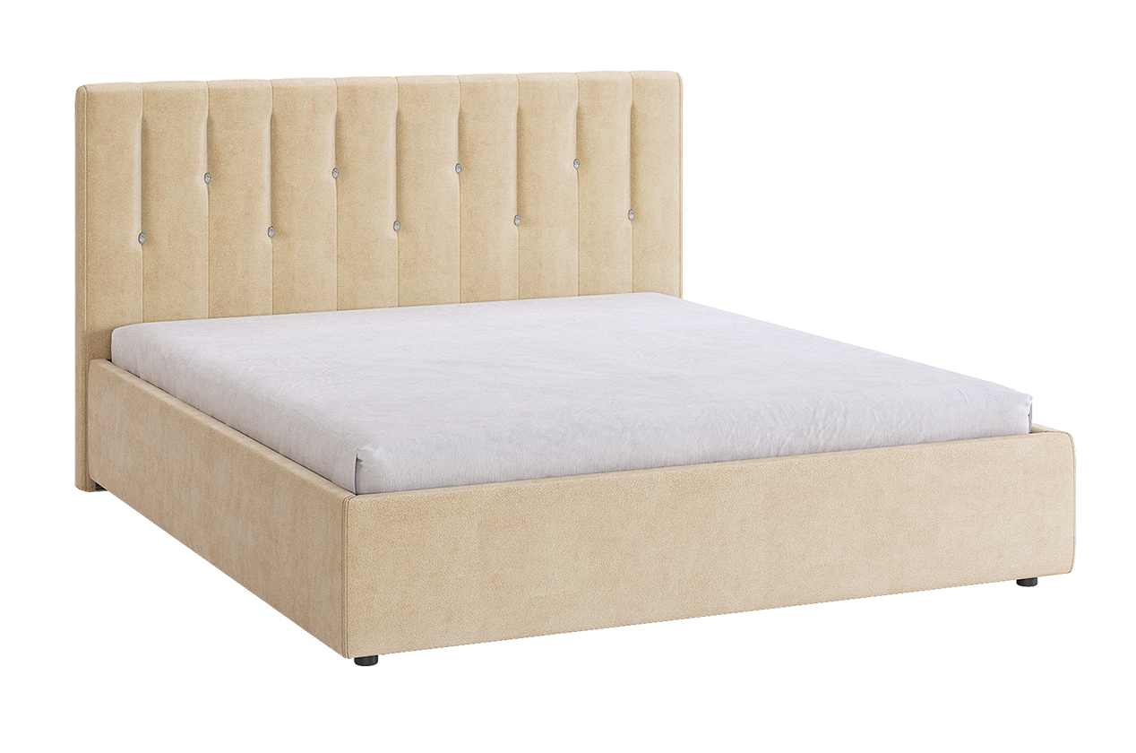 Кровать с основанием Кристи 2 160х200 см (карамель (велюр))