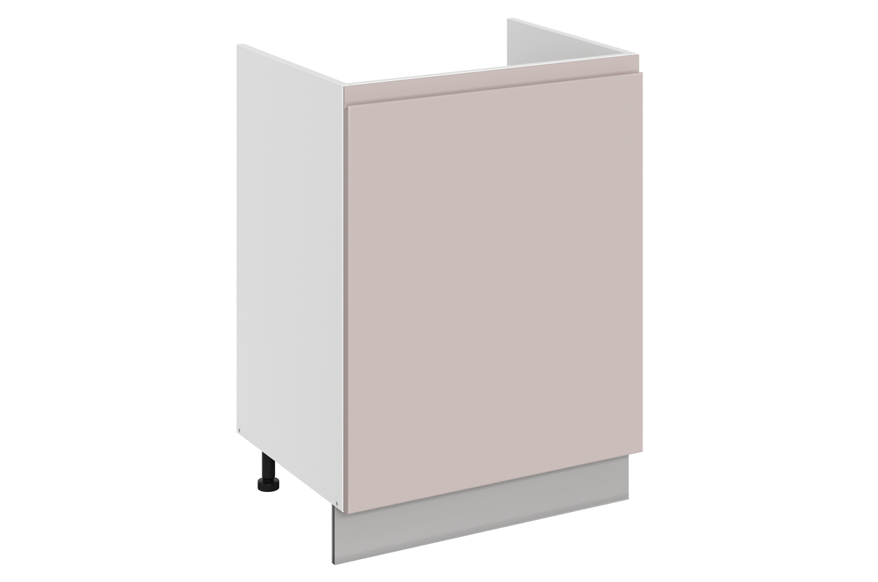 Фьюжн Шкаф рабочий под мойку L600 (1 дв. гл.) (правый) (эмаль)