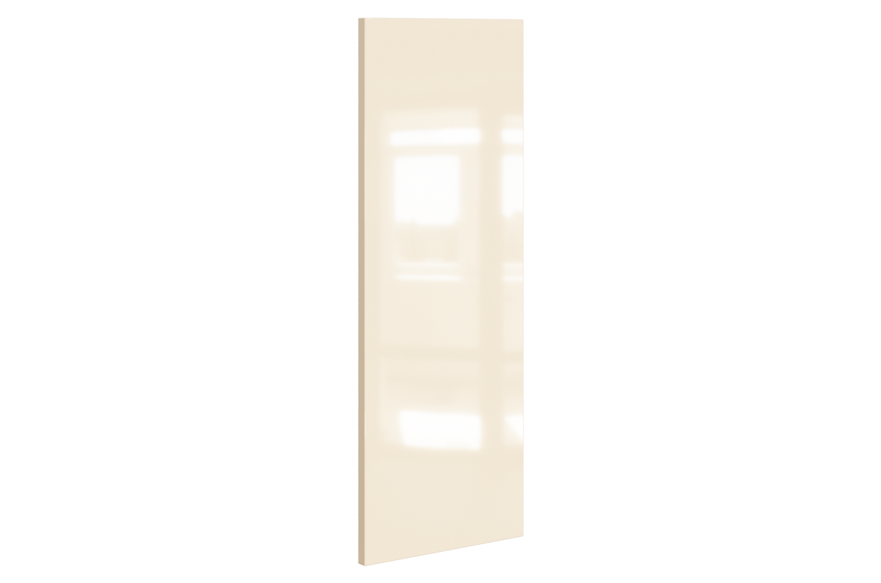 Панель (Декор) глянец L264 H720 Шкаф-пенал торцевой (эмаль) (крем глянец)