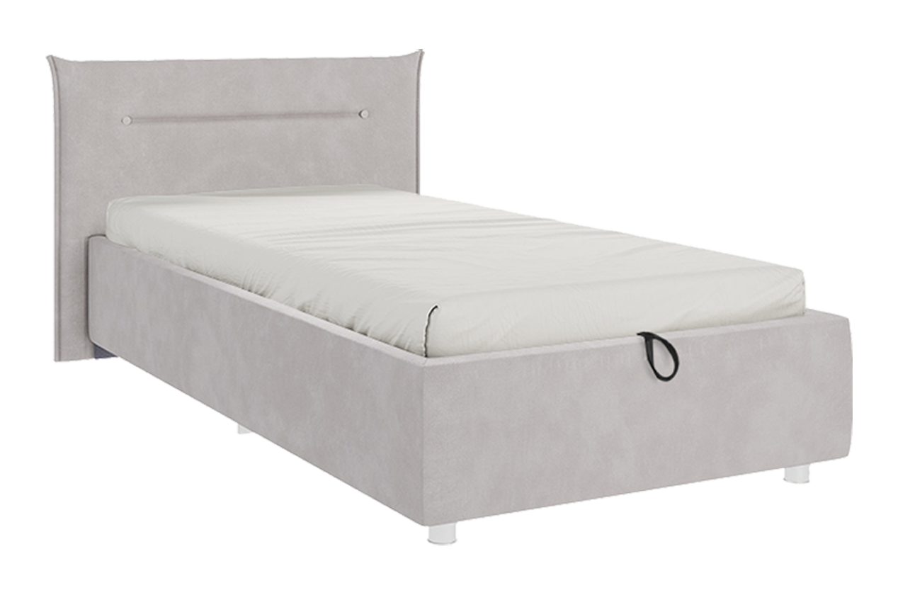 Кровать с подъемным механизмом Альба 90х200 см (галька (велюр))