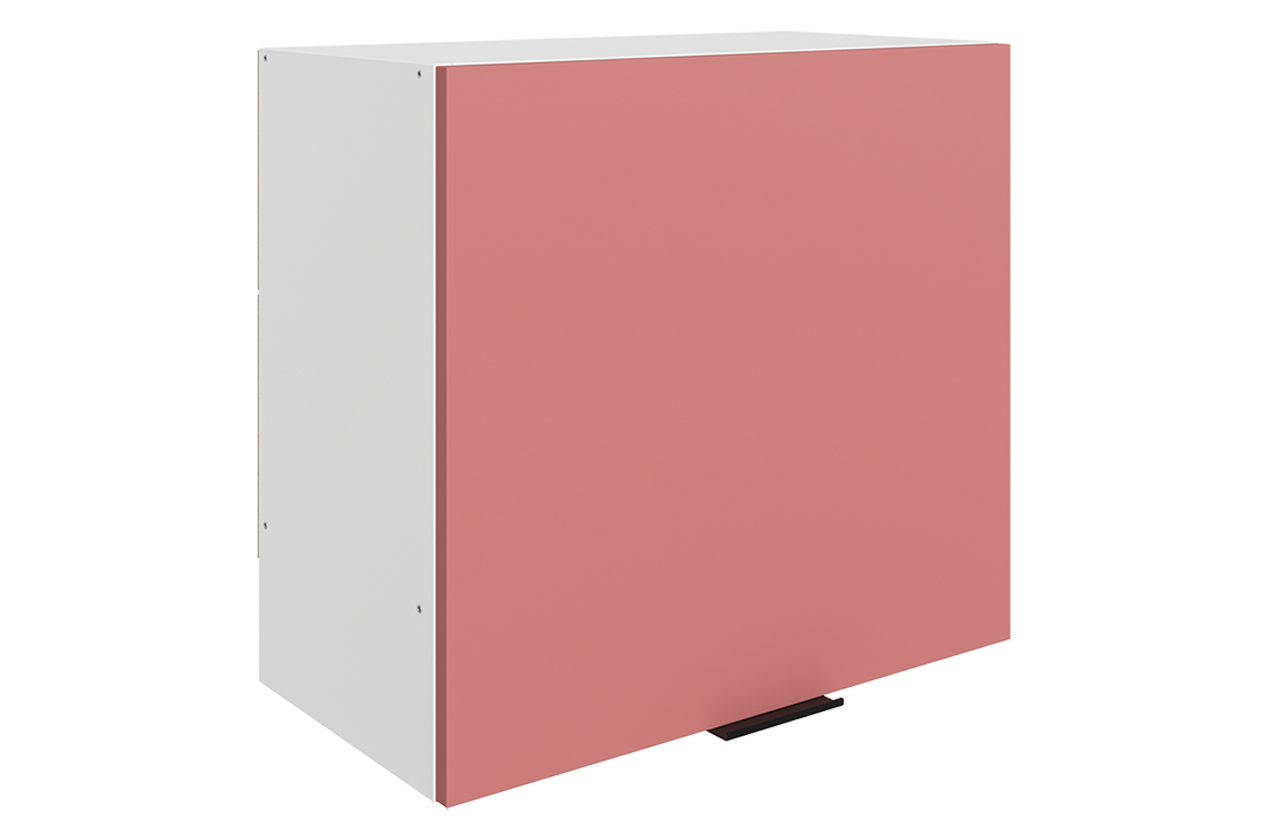 Стоун Шкаф навесной под вытяжку L600 Н566 (1 дв. гл.) (белый/берри софттач)