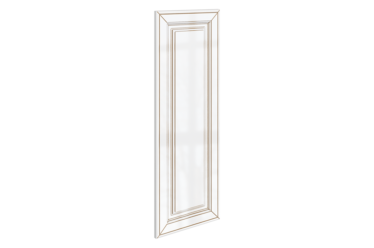 Атланта Дверь (декор) L297 Н900 Шкаф навесной (эмаль) (белый глянец патина золото)