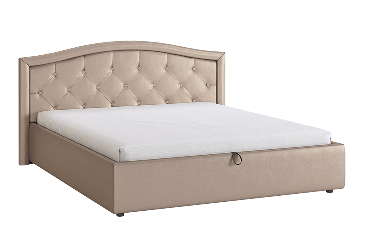 Кровать с подъемным механизмом Верона 160х200 см (бронза (экокожа))