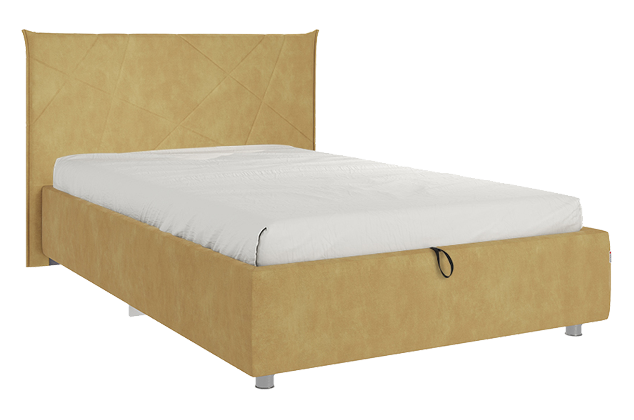 Кровать с подъемным механизмом Квест 120х200 см (медовый (велюр))