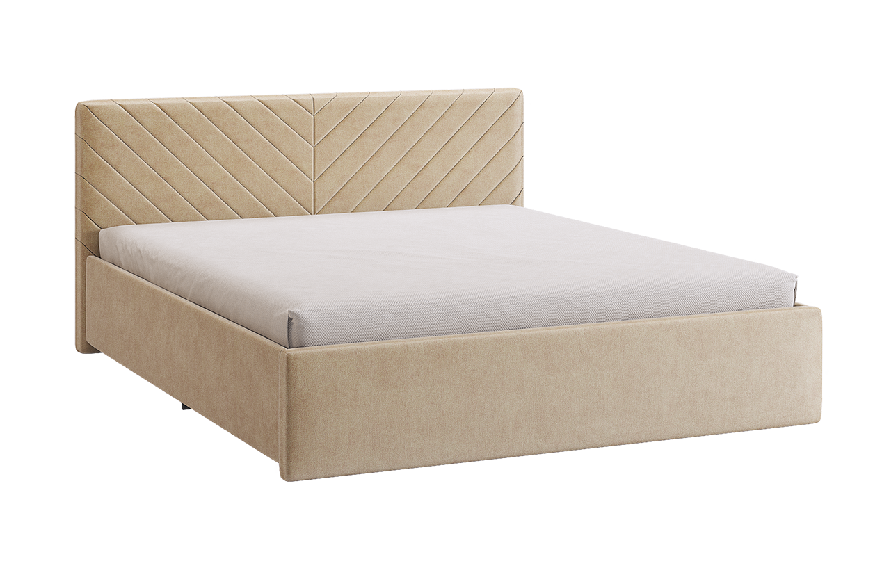 Кровать с основанием Сандра 2 160х200 см (карамель (велюр))