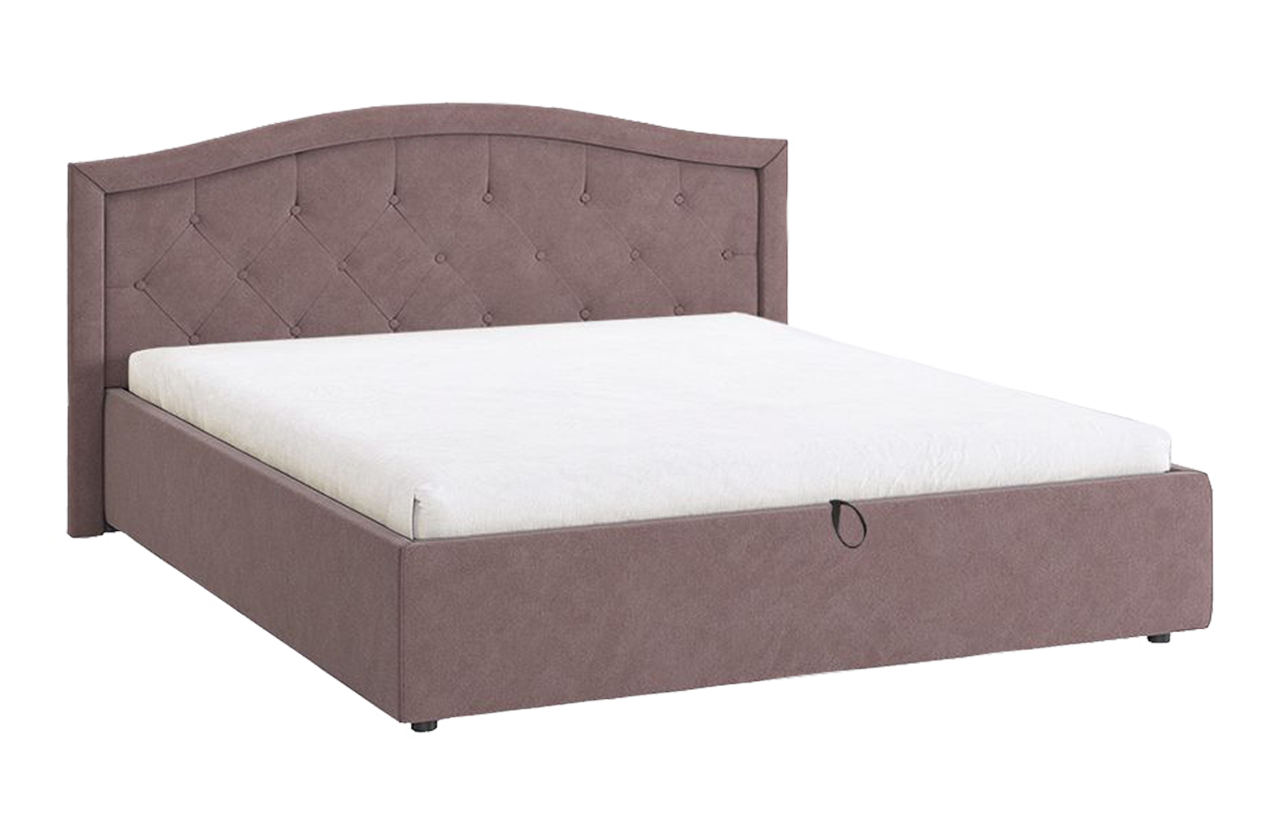 Кровать с подъемным механизмом Верона 2 160х200 см (пудра (велюр))