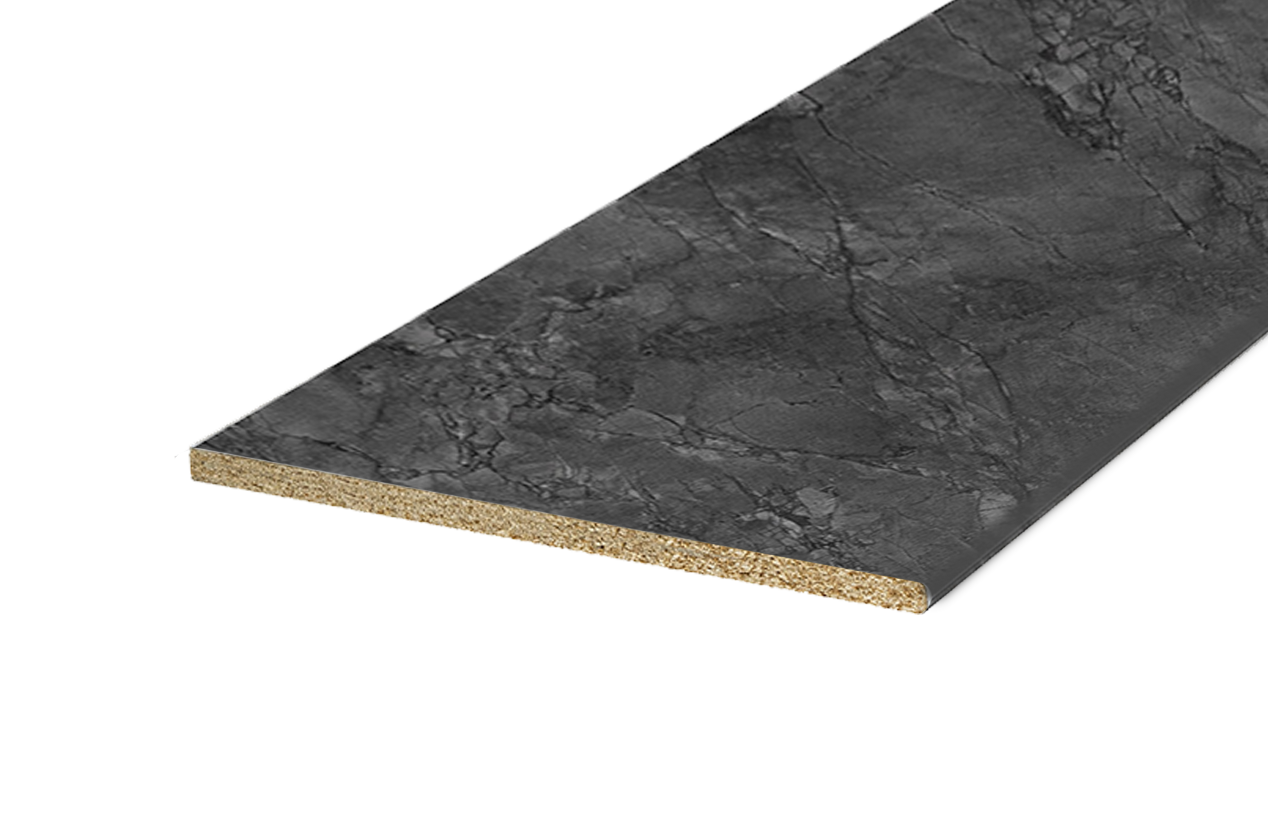 Столешница постформинг H38 L1000 (мрамор империал темный)