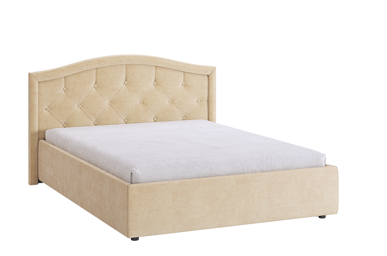 Кровать с основанием Верона 2 140х200 см (карамель (велюр))