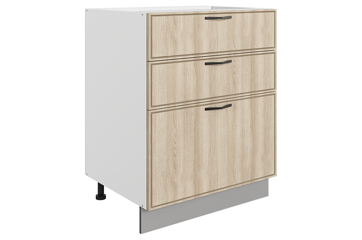 Монако Шкаф рабочий L600 Старт (3 ящ.)