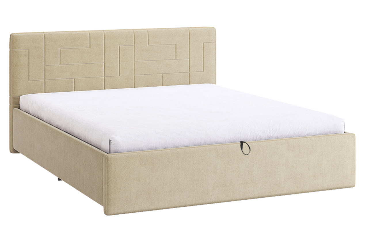 Кровать с подъемным механизмом Лора 2 160х200 см (карамель (велюр))