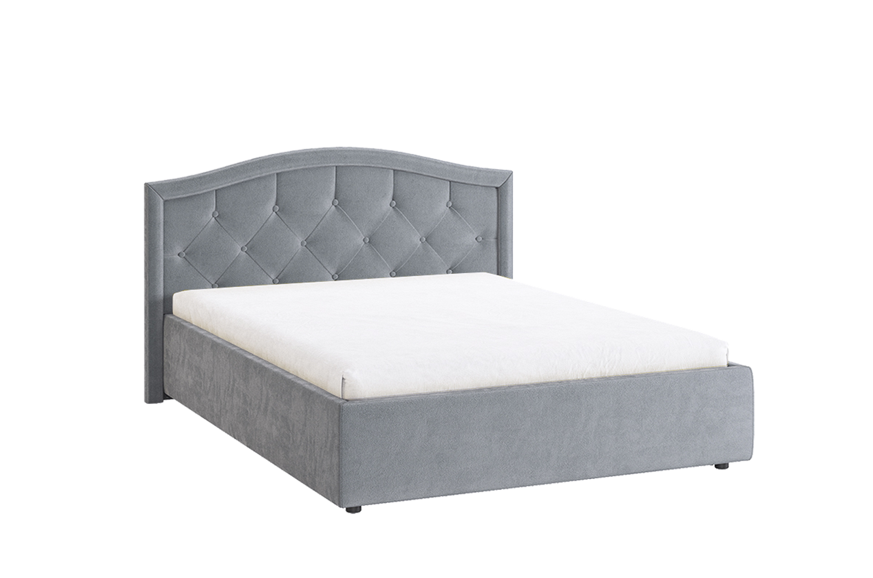 Кровать с основанием Верона 2 140х200 см (оникс (велюр))
