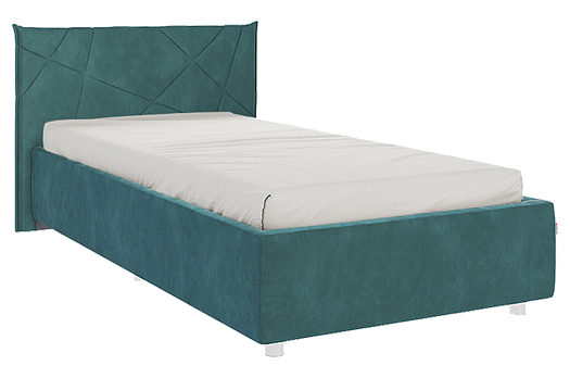 Кровать с основанием Квест 90х200 см (сосна (велюр))