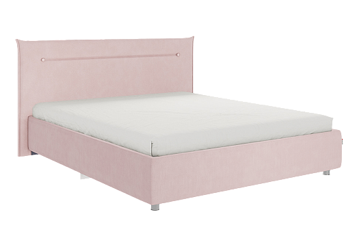Кровать с основанием Альба 160х200 см (нежно-розовый (велюр))