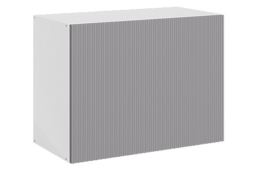 Стефани Шкаф навесной L600 Н450 (1 дв. гл. гориз.) (эмаль) (белый/серый)