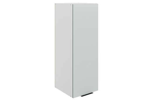 Стоун Шкаф навесной L300 Н900 (1 дв. гл.) (белый/лайт грей софттач)