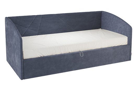 Кровать с подъемным механизмом Квест (Софа) 90х200 см (топаз (велюр))