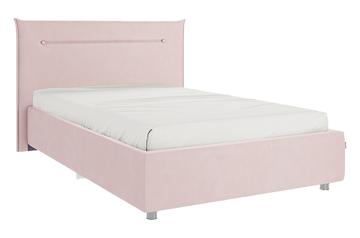 Кровать с основанием Альба 120х200 см (нежно-розовый (велюр))