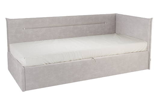 Кровать с подъемным механизмом Альба (Тахта) 90х200 см (галька (велюр))